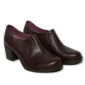 Dansko Leather Slip On Block Heel